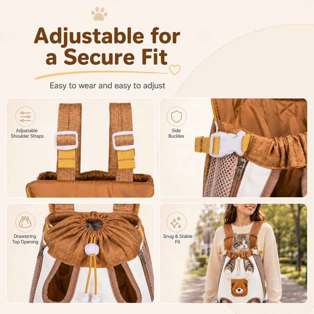 🎉Cute Bear Travel Pet Carrier