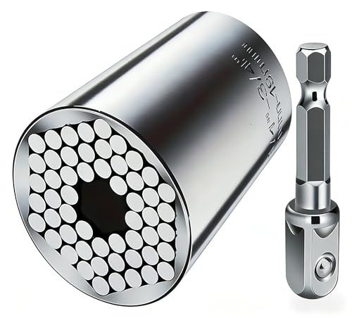 Universal adaptive socket with drill adapter