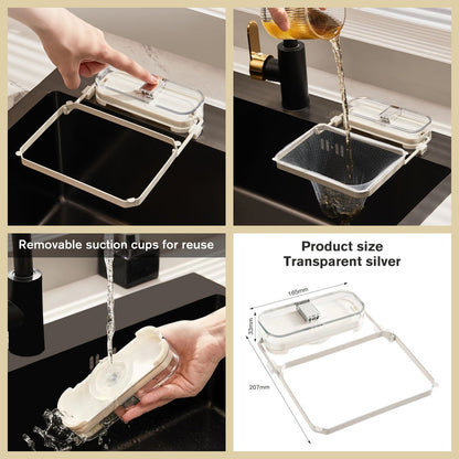 🔥 Limited Time Offer|Foldable Suction Cup Sink Strainer with 50 Filter Bags
