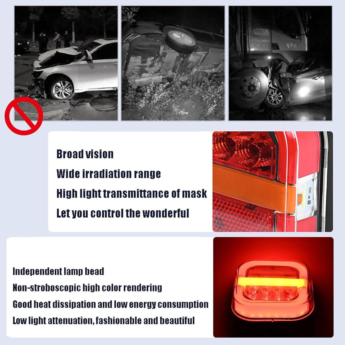 🚚 Wireless Magnetic Trailer Light Kit – Rechargeable LED Brake, Turn & Tail Lights