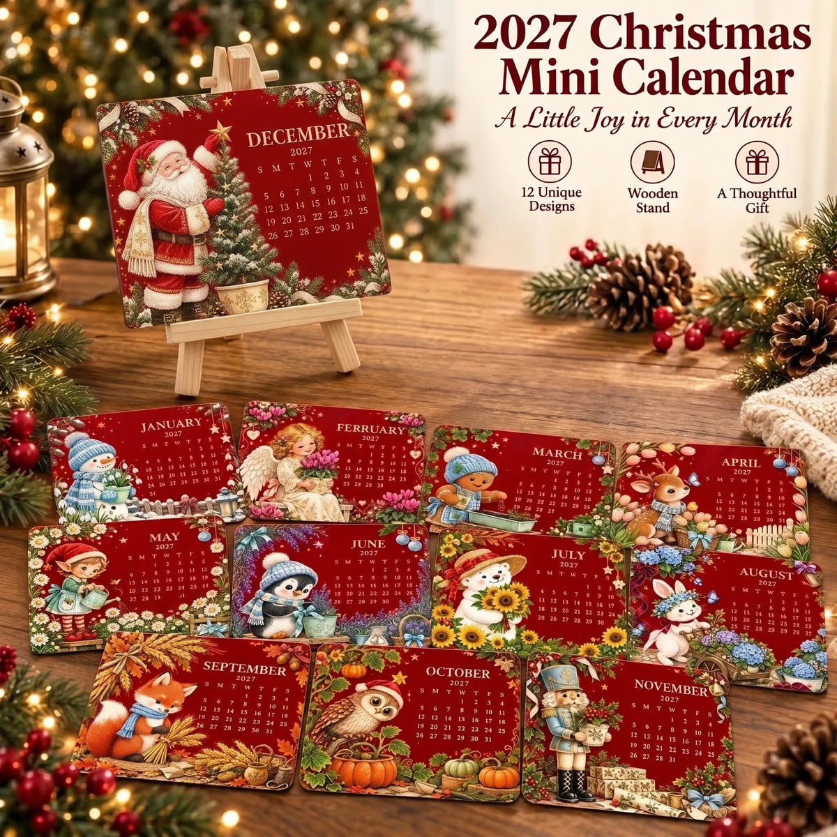🌱 Christmas Special Edition – Eco-friendly, plantable “timeless” seed calendar 2027 🌸🌿