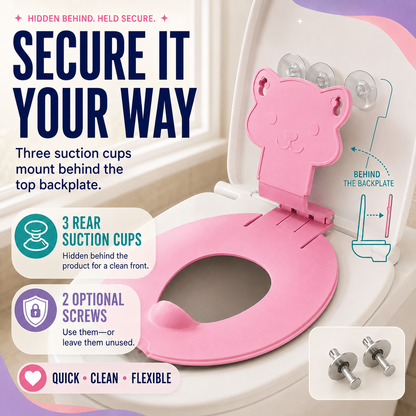 Flip-Down Toddler Toilet Training Seat – Easy Potty Training Upgrade