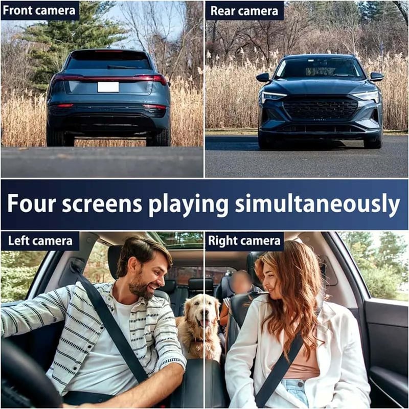 🔥360° Full View Car Dashcam System