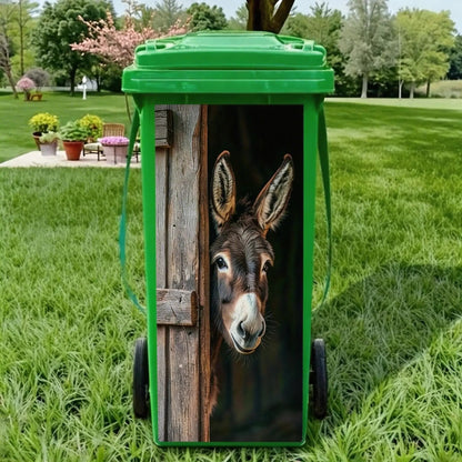 ✨Boring Trash Can? Fixed In Seconds! Creative Trash Can Sticker with Colourful Cartoon