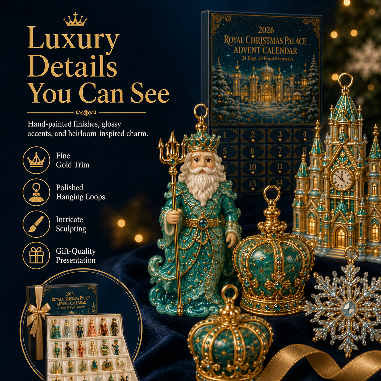 🔥2026 Royal Christmas Palace Luxury Countdown Gift Set