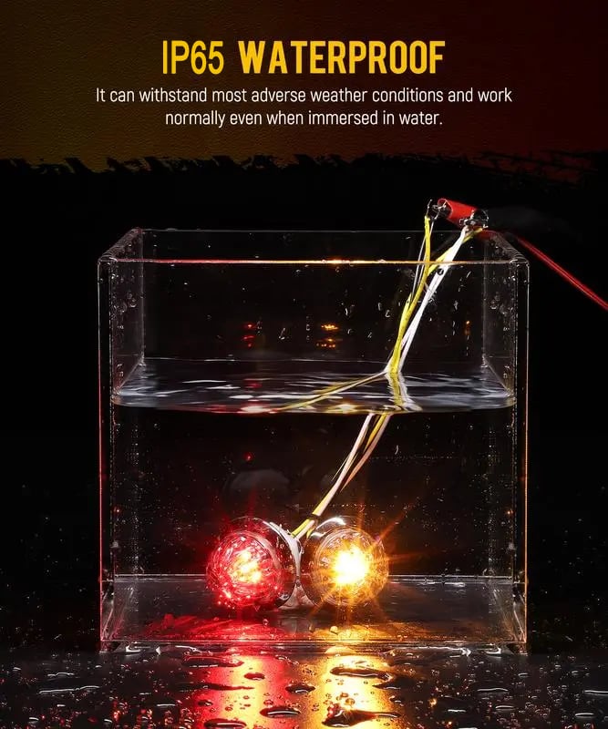 ⚡Hot Sales 49% OFF🔥3/4 Inch LED Amber Watermelon Side Marker Light