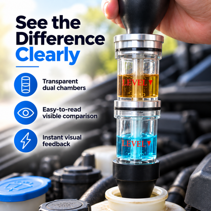 🔧 Dual-Chamber Head Gasket Leak Tester – Visual Combustion Leak Check Tool