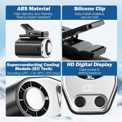 🔥2026 Car Clip On Fan with LED Display