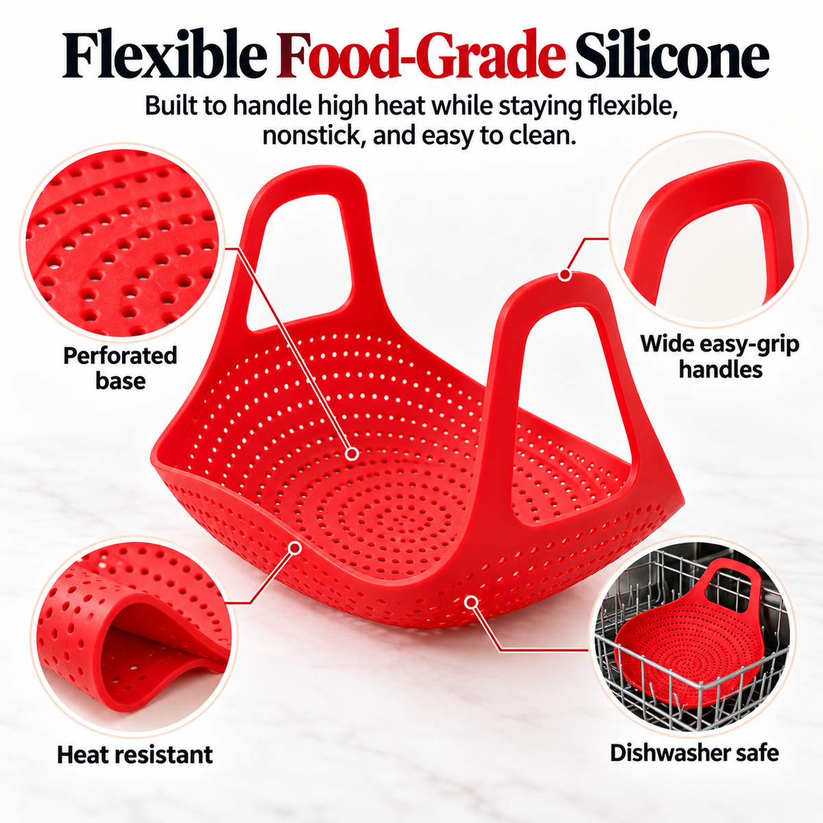 🔥🦃 BBQ & Thanksgiving Essential! 🍗 Heat-Resistant Silicone Turkey Roasting Sling 🍖✨ Easy-Lift Meat Lifter with Basting Tools 🧑‍🍳🍽️ Perfect for Turkey, Chicken & Holiday Roasts 🎄🎁