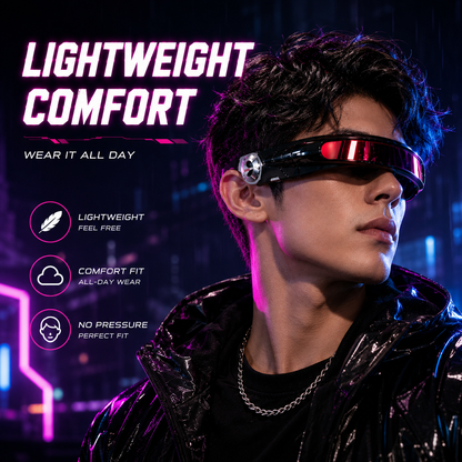 X-Energy Sunglasses Future Hero Visor Cyberpunk Eyewear Props