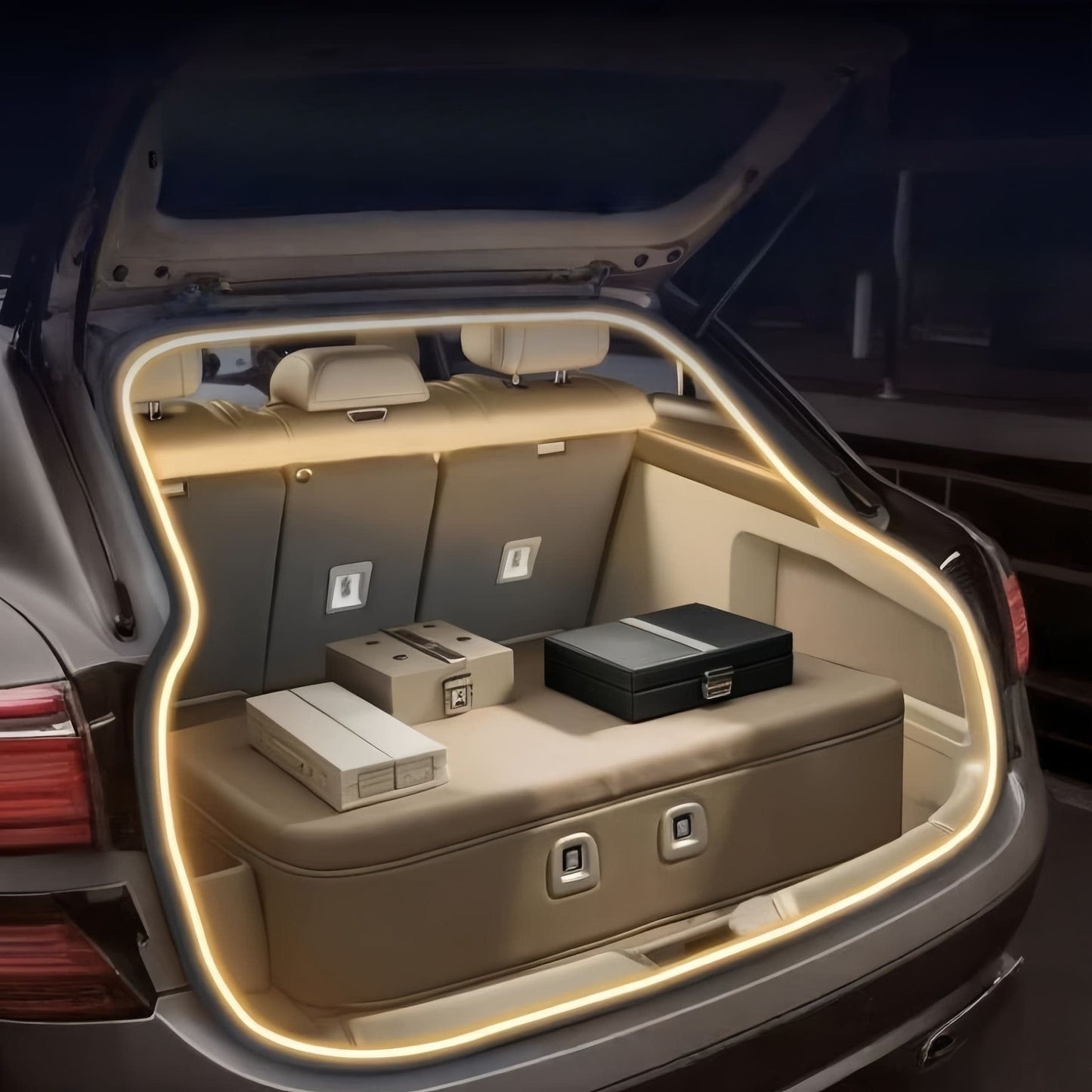 🔥LAST DAY 50% OFF - 💡Universal Car Trunk LED Light Strip | Auto On/Off Dynamic Cargo Lighting Upgrade for All Vehicles