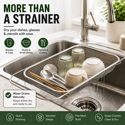 🔥50% OFF TODAY💦 Expandable Over-the-Sink Strainer Basket