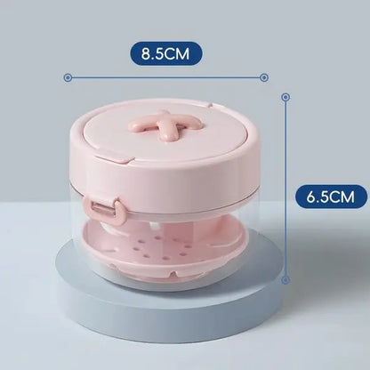 3-in-1 Travel Retainer Cleaner Case with Mirror & Drain Tray