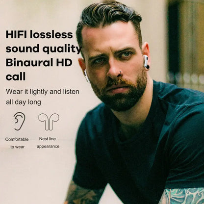 Bluetooth Earbuds with Active Noise Cancellation Adaptive Audio, USB-C Charging Case, Long Battery Life, Automatic Intelligent Matching Compatible with All Systems