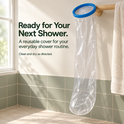 🚿 Reusable Waterproof Leg Cast Cover – Easier Shower Care