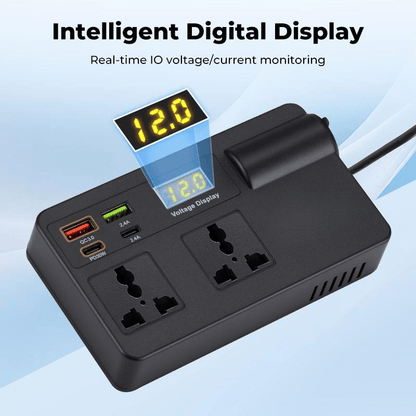 Vehicle Power Inverter & Multi-Port Fast Charger