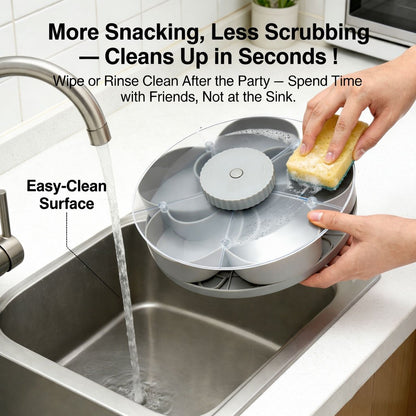 🎁Buy 2 Get Free Shipping！Rotating Snack Serving Tray – Make Every Party More Organized & Fun