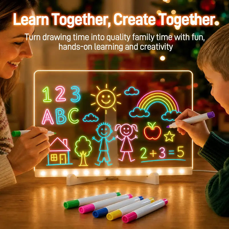 🖌️🎨LED Drawing Board for Kids with Light Effects