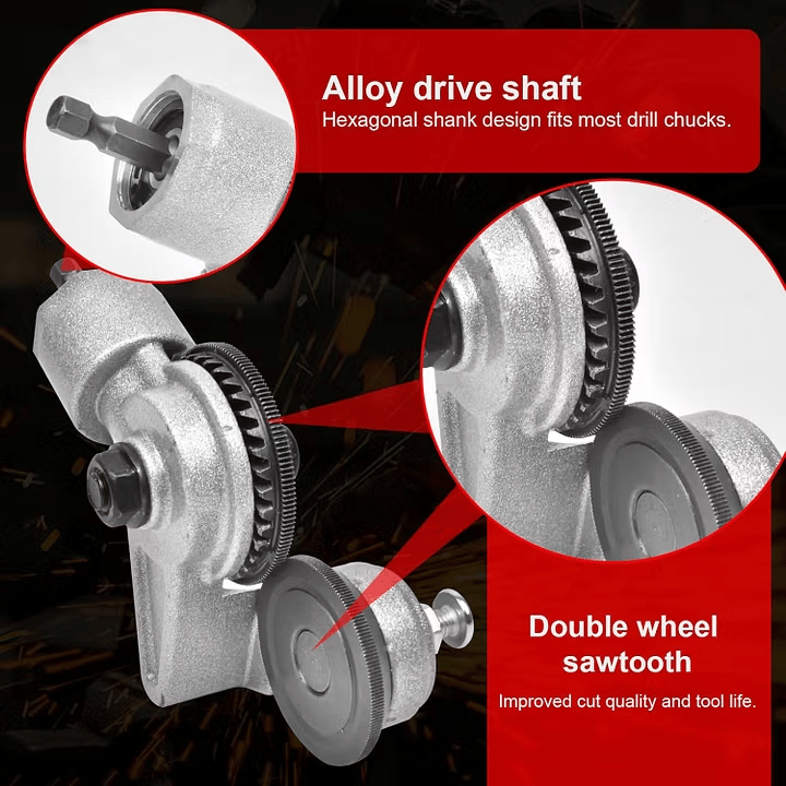 🛠️✂️ Sheet Metal Cutter Drill Attachment ⚡🔩 — Product image 3