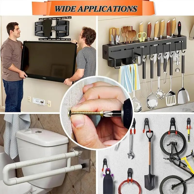 🔩6×14mm Expansion Anchors – Fix Loose Cabinet Hinges & Furniture Screw Holes