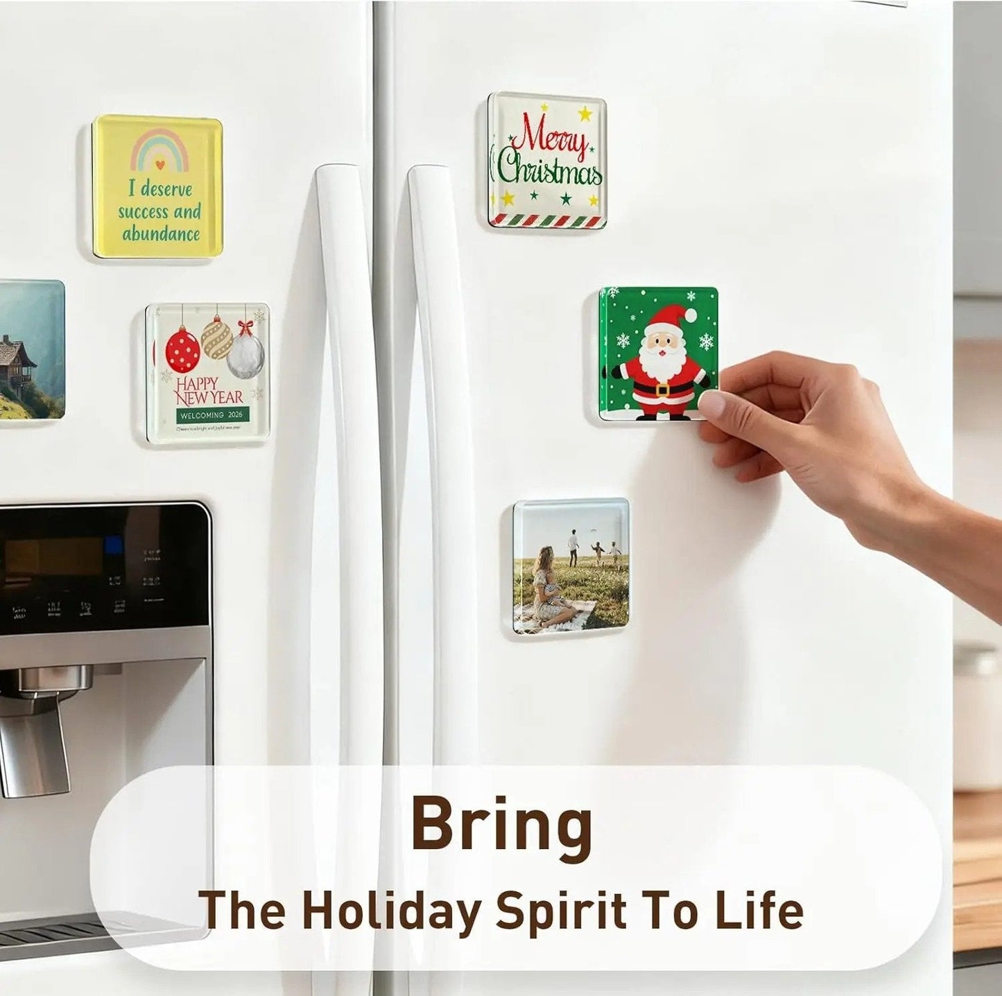 🖼️Magnetic Photo Frames 2"x2" Clear Acrylic DIY Fridge Magnets – Create