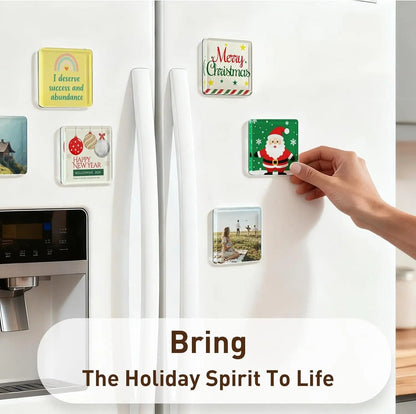 🖼️Magnetic Photo Frames 2"x2" Clear Acrylic DIY Fridge Magnets – Create