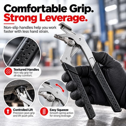 🔥 Professional Push Pin Removal Pliers 🔧🚗 | Heavy-Duty Automotive Trim Clip & Fastener Remover 💪✨ | Easy Grip, Quick Removal 🛠️ | Black & Red