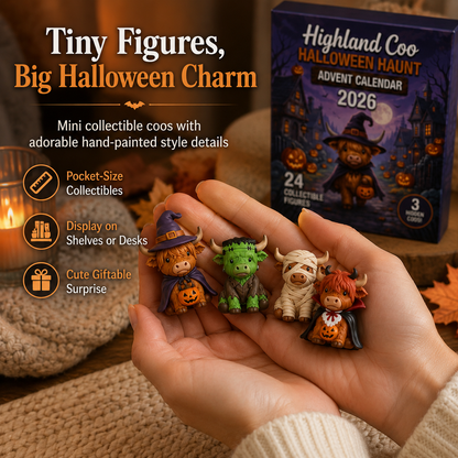 2026 Highland Coo Halloween Advent Calendar – 24 Collectible Figures