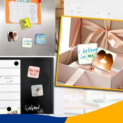 🖼️Magnetic Photo Frames 2"x2" Clear Acrylic DIY Fridge Magnets – Create