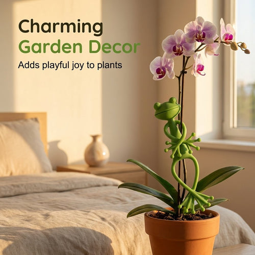 Frog Plant Stand Clips 🐸🌿 Support Climbing Plants Indoors Outdoors Stable Growth