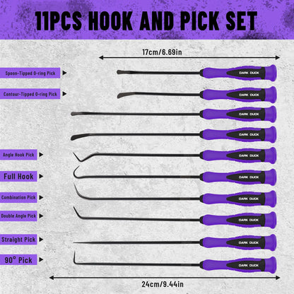 🛠️DARK DUCK 11PCS Automotive Hook and Pick Tool Set