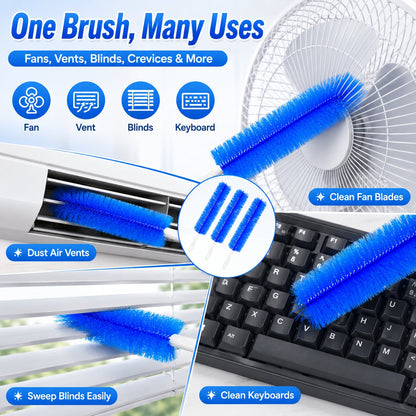 🔥Buy 1 Get 1 FREE |Flexible Dust Cleaning Brush for Fans, Blinds & Vents