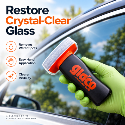 🚗 Car Glass Water Spot Remover with Built-In Applicator – Easy Windshield & Window Glass Care