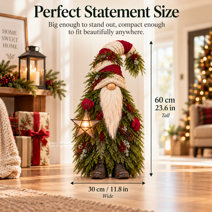 🏠Evergreen Star Gnome™ Lighted Christmas Woodland Decor