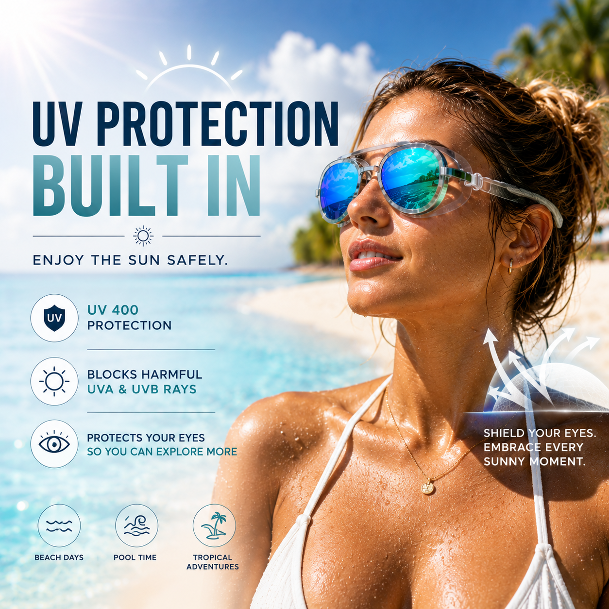 Water-Gloss Shade Wavy Lenses
