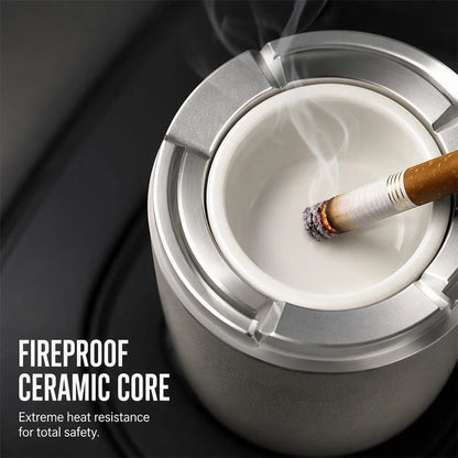 🎉 2026 SaleRotating Car Ashtray with Ceramic Inner Liner