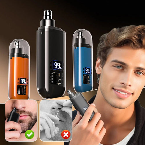 🔥 Smart LED Nose Hair Trimmer | Clean, Comfortable Trim