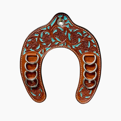🔥 Handmade Leather Horseshoe Wild Rag Holder