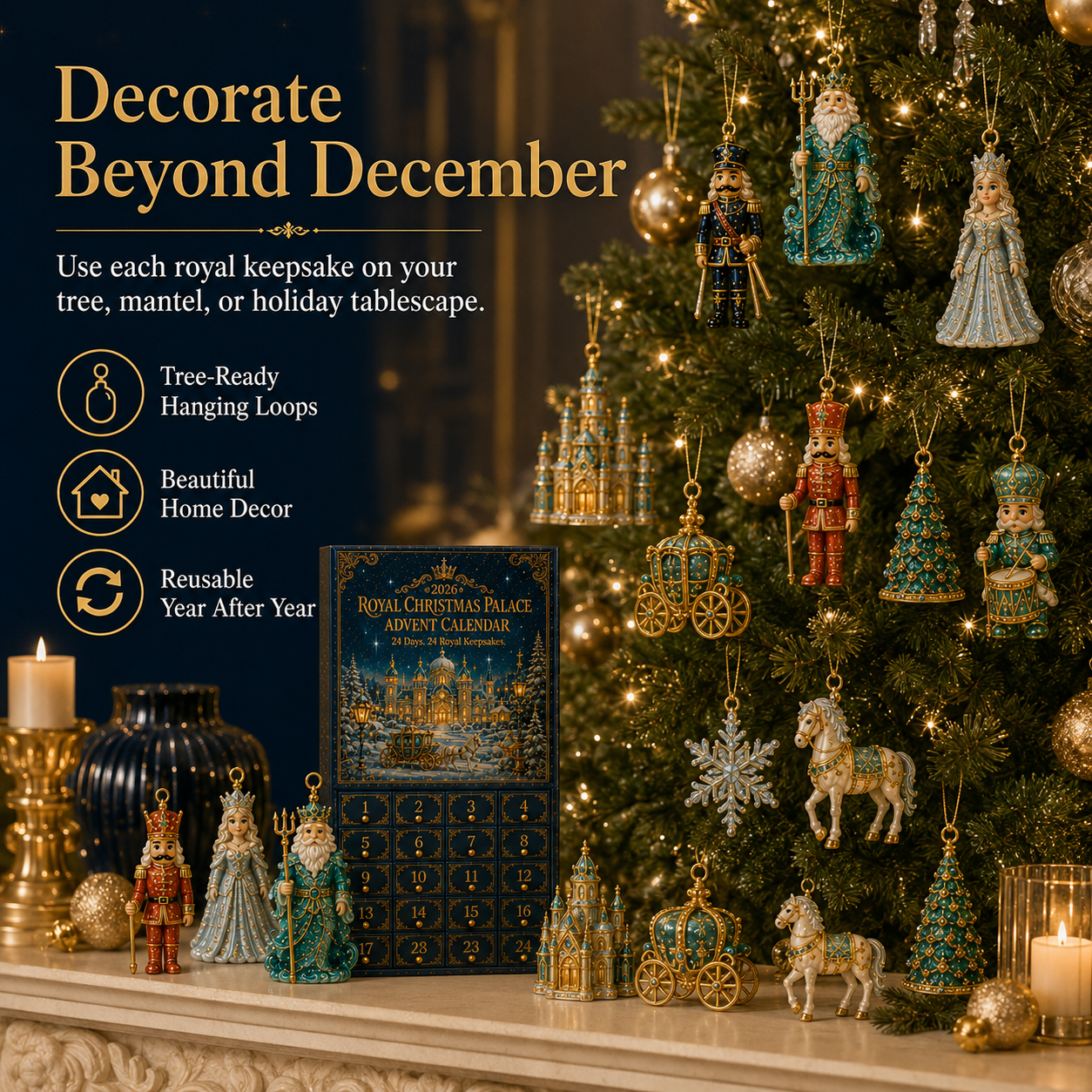🔥2026 Royal Christmas Palace Luxury Countdown Gift Set