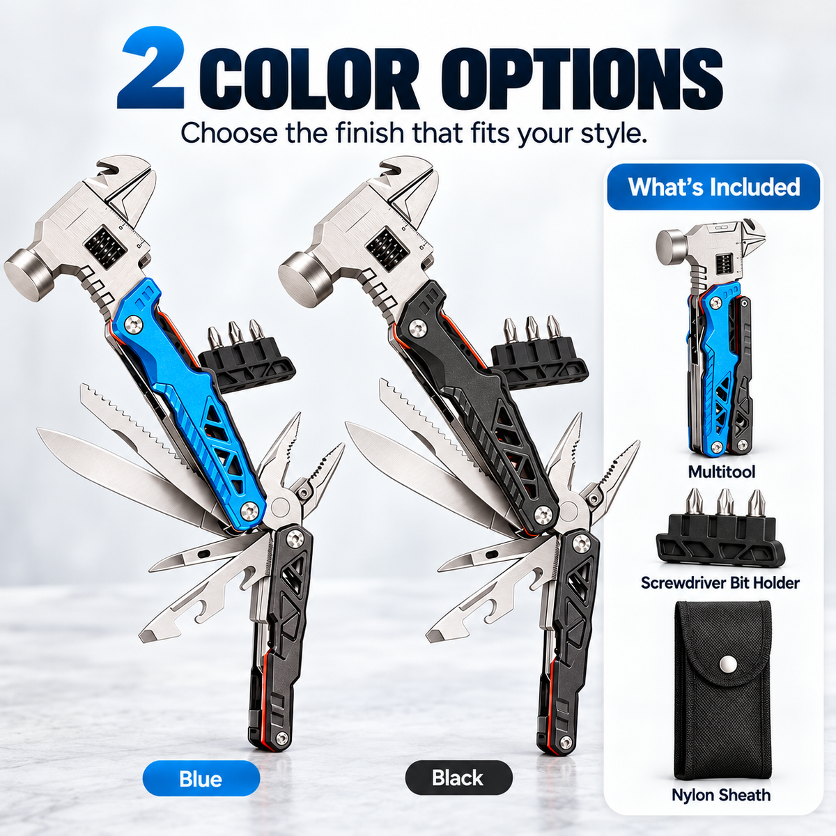 🔧18-in-1 Hammer Multitool – One Tool for Everyday Fixes & Outdoor Adventures