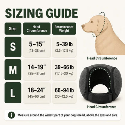 🐶 Keep Your Dog Calm During Thunderstorms, Fireworks & Loud Noises|Reduce Anxiety Naturally With Soft, Comfortable Noise-Reducing Ear Protection Designed For Sensitive Dogs.
