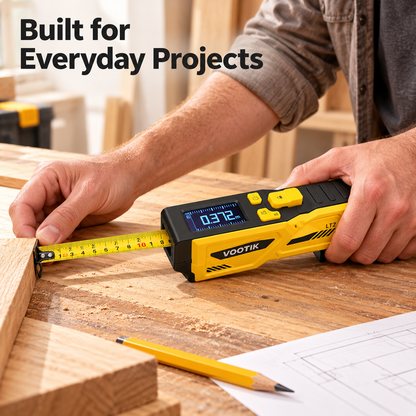 Compact digital measuring tool for project layouts