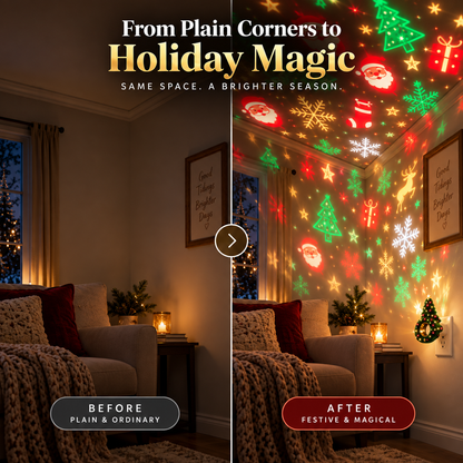 🎄Christmas Tree Plug-In Projector Light – Turn Any Room Into a Holiday Wonderland