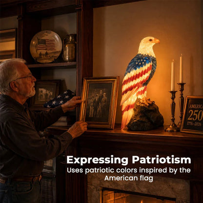 🇺🇸 250th Anniversary Patriotic Bald Eagle Lamp🦅