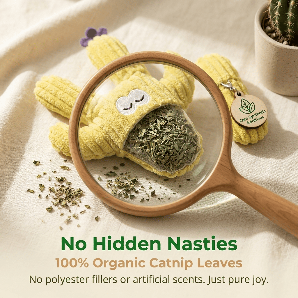 🎁Last Day Promotion 49% OFF🔥Handmade Soft Cactus Kitten Chew Toys with Natural Catnip