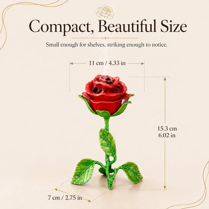 🔥LAST DAY 50% OFF - 🌹💕Vintage Rose Incense Burner – Elegant Metal Incense Holder for Home Décor & Meditation