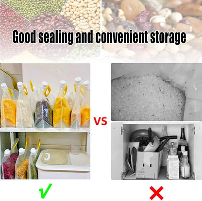 🌾Reusable Airtight Grain Storage Bags | Keep Your Food Fresh & Pantry Neat🔒