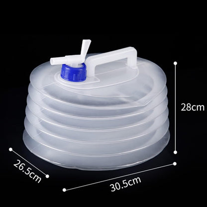 15L Foldable Water Container with Tap Portable Collapsible Water Storage Tank Water Carrier Lifting Bag Leakproof Water Pouch Camping Water Jug Travel Water Dispenser Outdoor Water Storage