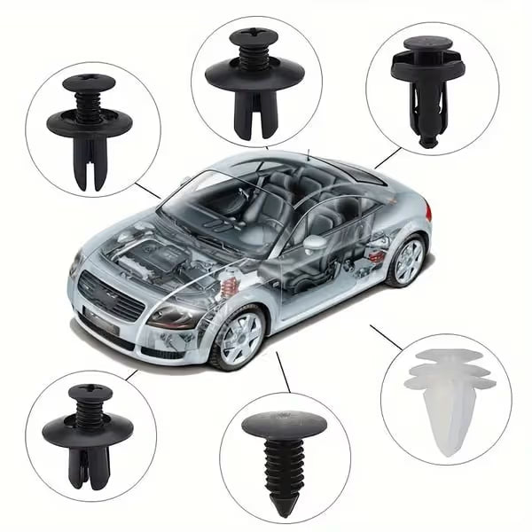 Expansion Screw Clips Set for Automobiles Mudguard Leaf Plates Door Panel Clips(100 PCS)