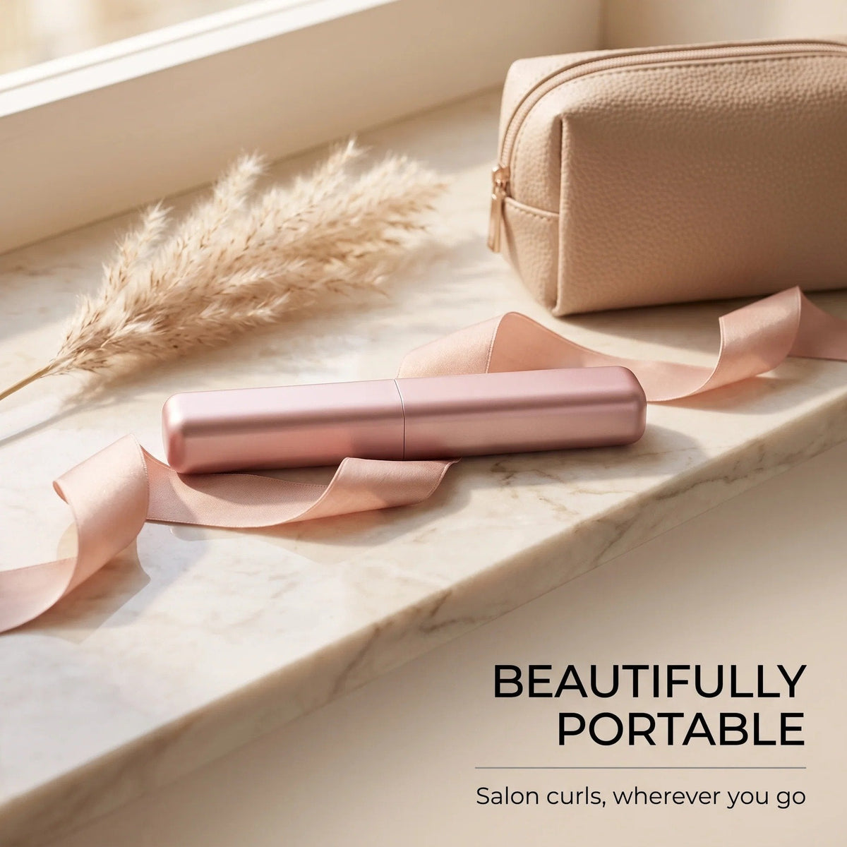 Travel-friendly cordless hair styling tool